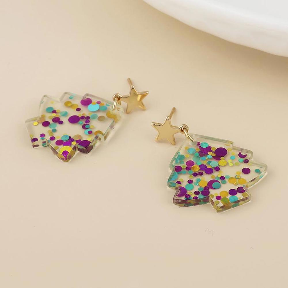 Peace of Mind Earrings Piney Christmas Tree